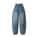 Jeans Damen Herbst Neue Kleine Faule Entspannte Sichelhose Weite Beinhose_voghion.com
