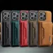 2IN1 Removable Leather Card Holder Wallet Phone Case For IPhone 16 15 14 Pro Max Plus ForiPhone Retro Business Shockproof Cover_voghion.com