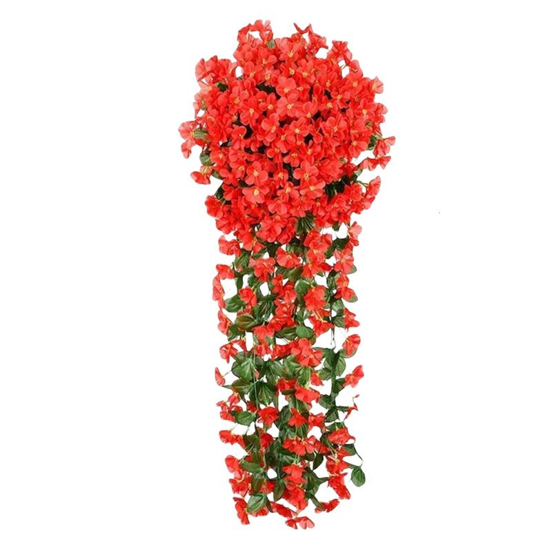 Home Furniture Wall Hanging Flower Vine Interior Decoration Wall Flower Artificial Flower Hanging Flower Living Room Wall Hanging Flower Hanging Plant_voghion.com