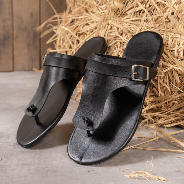 New Belt Buckle Fashion With Two Wear Beach Sandals Casual Flip-flops_voghion.com