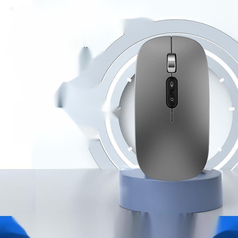 Mouse vocale wireless intelligente AI Bluetooth silenzioso ricaricabile per computer desktop portatile per uso in ufficio_voghion.com