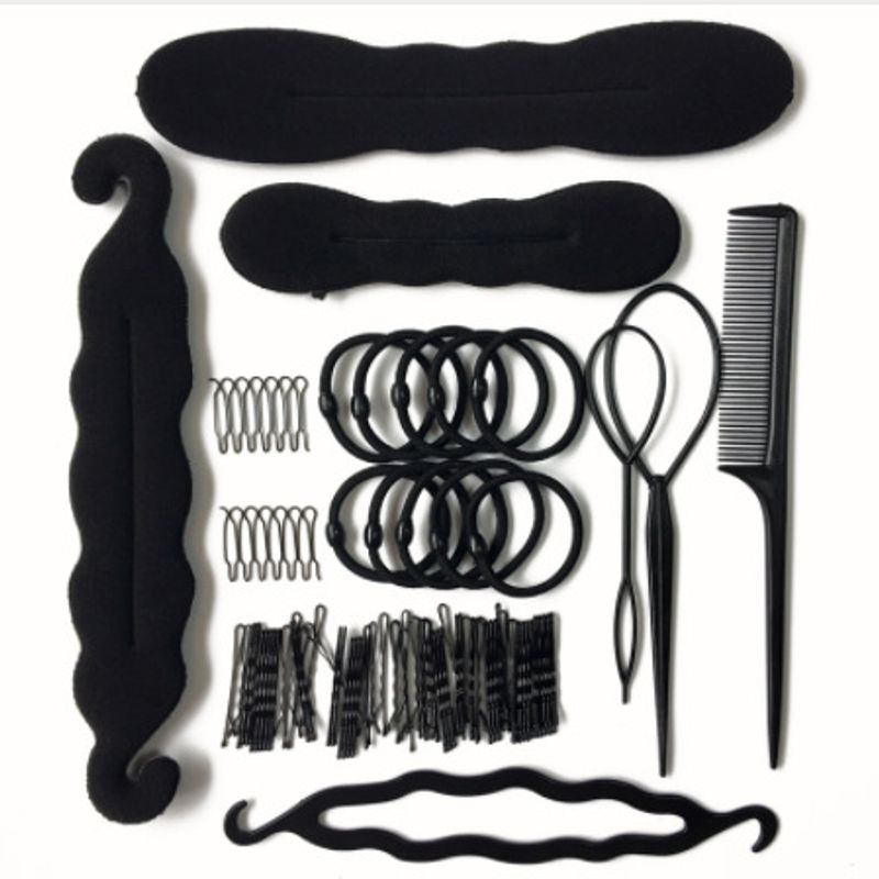 Bigodino per capelli, set multi-pezzo per arricciare i capelli, forcina per tirare i capelli, set con testa a sfera, strumenti per lo styling con testa a bocciolo di fiore, prodotti per capelli_voghion.com