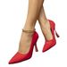 Women's Single Shoes Solid Color High-heeled Shoes With Slim Plus Size Women's Shoes Simple Pointy_voghion.com