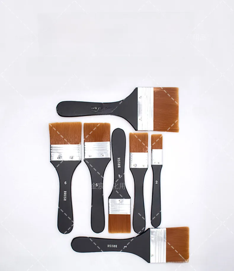 Cross-border 7 Nylon Wool Board Brush Watercolor Oil Painting Acrylic Painting Brush Art Painting Brush Paint Brush Wholesale_voghion.com