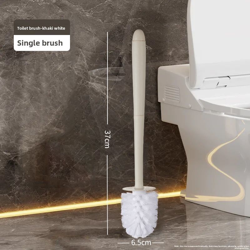 Household No Dead Angle Punch-Free Long Handle Bathroom Cleaning Toilet Brush Wall-Mounted_voghion.com