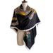 Sciarpa quadrata in twill di seta simulata 130 nuova estate, foulard stampato con cavallo, sciarpa scialle_voghion.com