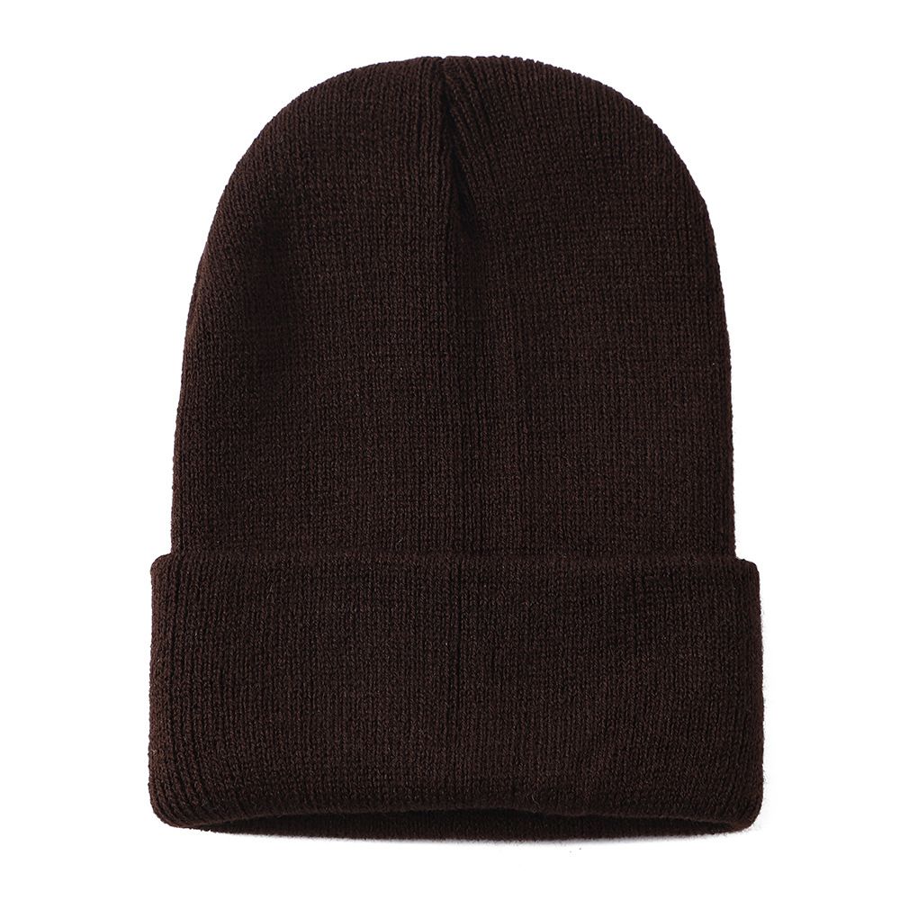 Cappello lavorato a maglia semplice per bambini, tinta unita, autunno e inverno, caldo e freddo, cappello pullover in lana per bambini e bambine europei e americani_voghion.com