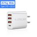 Travel Charger US, EU, UK 3USB+Type-C Charging Head 3USB+PD Multi Phone Adapter_voghion.com