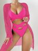 Vêtements pour femmes, maillot de bain bikini de plage, maillot de bain trois pièces, taille haute, source chaude, femme_voghion.com