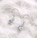 925 Sterling Silver Blue Opal Gemstone Drop Dangle Earrings D28_voghion.com
