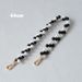 Women's New Black And White Pearl Underarm Bag Fashion Phone Chain_voghion.com