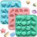 3Pcs Seashell Chocolate-Shell-Shaped Baking Mold For Chocolate,Cake,Candy,and Soap Making, Perfect For DIY Decoration And Gift Projects (Three Colors)_voghion.com