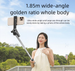 Shenzhou Selfie Stick Treppiede 1.8m Gimbal Anti-Vibrazione Portatile per Streaming Live con Telecomando da Pavimento_voghion.com