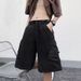 Herren Sommer Arbeitskleidung Shorts, Dünne Amerikanische Stil Funktionale Schnell Trocknende Fünf Viertel Mit Großen Taschen, Lose_voghion.com