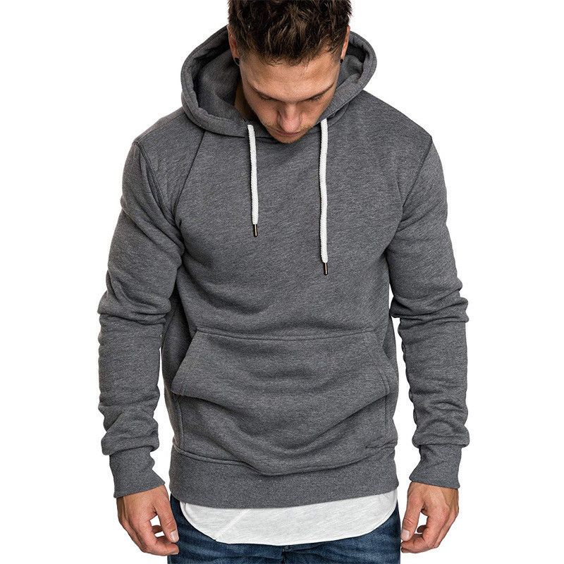2024 New Solid Color Hoodie Men's Sweatshirt_voghion.com