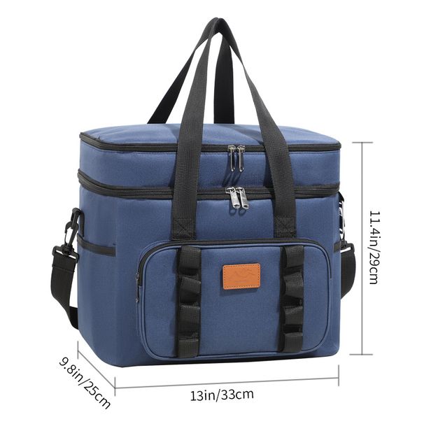 Extra Large Capacity Lunch Bag Outdoor Travel Lunch Bag Picnic Bag Portable Insulation Bag_voghion.com