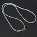 Catene Unibabe 3mm Solido Argento Twist Collana S Sterling Uomo Donna Catena Maschile Gioielli Regalo_voghion.com