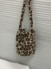 Women's Bucket Bag Vintage Bucket Bag Shoulder Bag Leopard Print Polka Dot Plush Crossbody Bag Fabric Bag_voghion.com