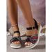 New Casual Women's Sandals With Large Bow And One-line Button_voghion.com