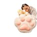 Cat Paw Hand Warmer Quilt Dual-use Office Blanket 2-in-1 Nap Pillow Car_voghion.com