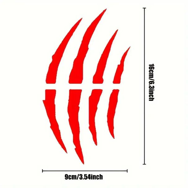 Ghost Motorradhelm Kratzer Kralle Riss Riss Autoaufkleber_voghion.com