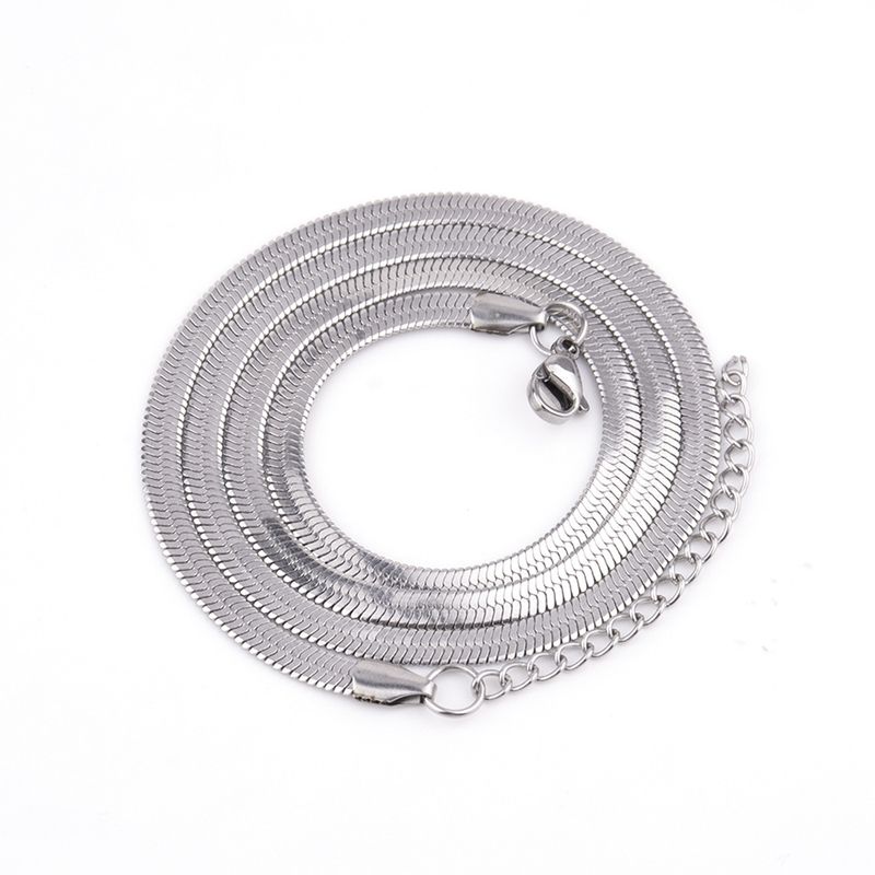 ​​Klingenkette aus Edelstahl für Herren und Damen – Hip-Hop-Modeschmuck, minimalistischer Stil, verstellbare Länge (2,0–5,0 mm Breite, 40–75 cm)​_voghion.com