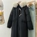 Damenbekleidung Baumwolljacke Damen lockerer neuer Hornknopf mittellang und lang knielang Baumwolljacke verdickter Mantel_voghion.com