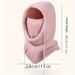 Unisex Winter Balaclava Knit Hood - Windproof Mask with Drawstring, Motorcycle Riding Headgea Warm Knitted Cap Cold Weather_voghion.com