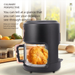 6L Multifunction Glass Air Fryer, Household Color Screen Visual Window, 2025 Hot-Selling Air Fryer Model_voghion.com