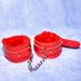 SM Alternative Plush Leather Handcuffs And Footcuffs Training Adult Sex Toys Tools_voghion.com