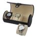 3-Positionen-Zylinder-Uhrenbox, Leder-Uhrenbox, Aufbewahrungsbox für Schmuck und Armbänder, tragbare Reise-Aufbewahrungsbox für Herren- und Damenuhren_voghion.com