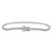 Bracciale tennis in stile moderno con zirconi intarsiati in argento sterling tinta unita_voghion.com