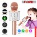 5CORE Bluetooth Wireless Karaoke Microphone All-in-One Portable Handheld Mic With Speaker Recorder Microfono Inalambrico WM SPK Copper_voghion.com