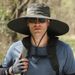 Extra Wide Brim Sun Hat For Men - UPF 50+ Outdoor Fishing & Hiking Cap, Lightweight & Quick-Dry (Adjustable Chin Strap, One Size Fits Most)_voghion.com