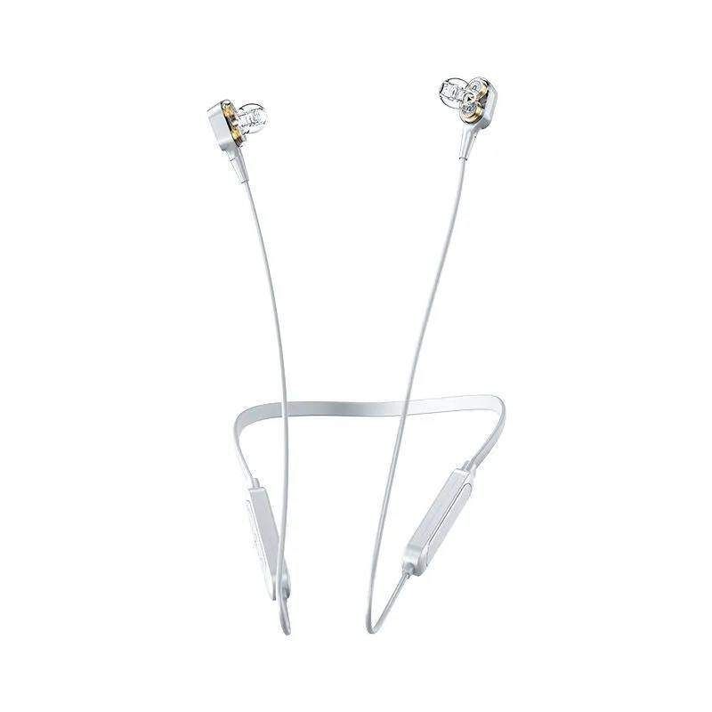 Belaidės ant kaklo pakabinamos „Bluetooth“ ausinės, sportinės bėgimo 5.2 dvibalsio stereo garso efektas, ilgas patvarumas, nepastebimas delsas_voghion.com