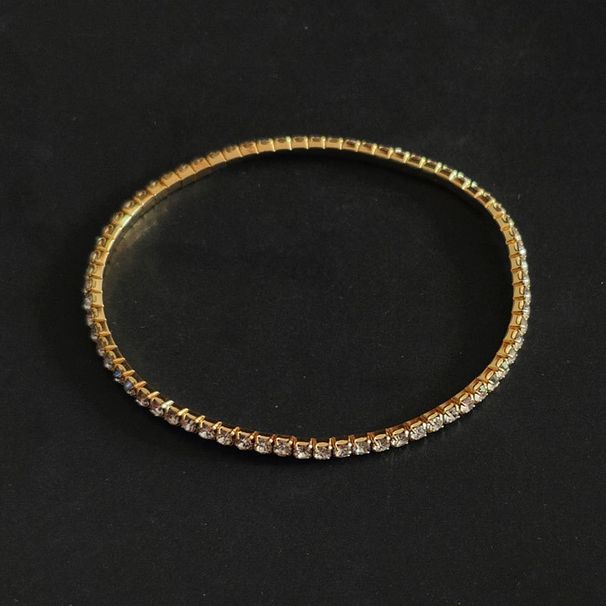 Cavigliere elastiche alla moda con strass, gioielli per i piedi_voghion.com