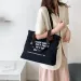 Multifunctional Chest Fashion Trend Large Capacity Canvas Shopping Tote Single Shoulder Bag Class Artistic Handbag 1Pc_voghion.com