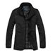 Men's Oversized Stand Collar Jacket - Business Casual Zip-Up Coat With Multi-Pockets_voghion.com