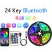 Striscia LED RGB 5050 con telecomando IR Bluetooth a 44 tasti, retroilluminazione TV impermeabile per intrattenimento domestico e illuminazione d'atmosfera_voghion.com