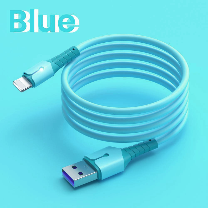 5A καλώδιο USB 8 ακίδων για iPhone 14 13 12 Mini 12 Pro Max X XR 11 XS 8 7 6s καλώδιο φόρτισης υγρής σιλικόνης για μην_voghion.com