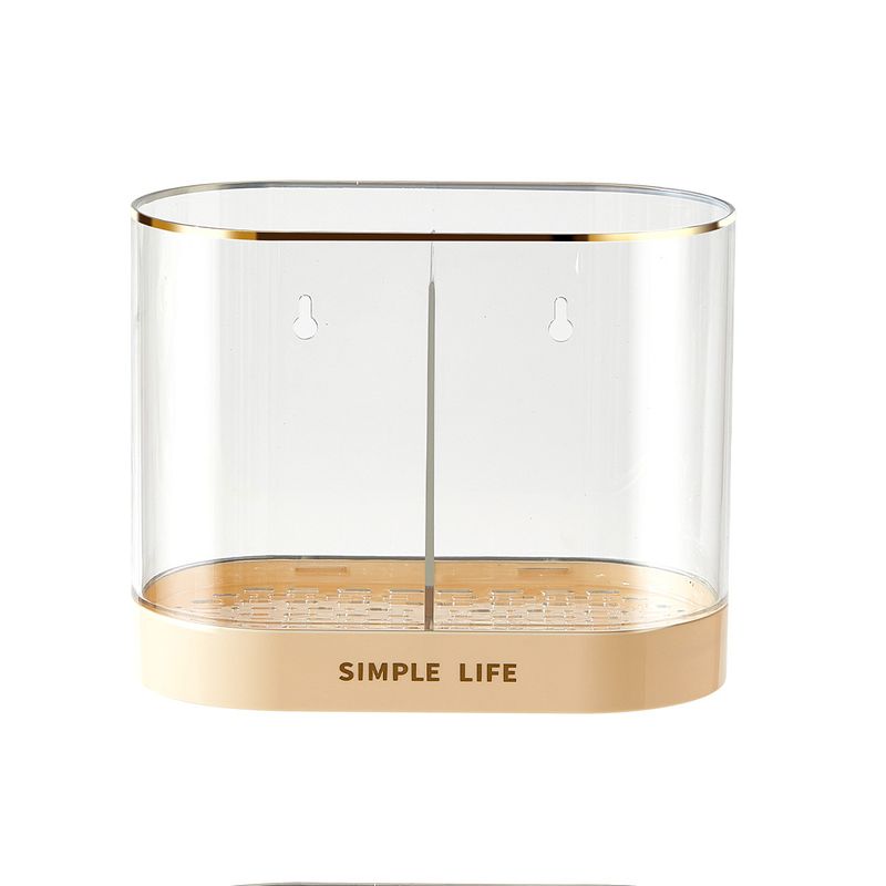 Nouveau tonneau de drainage pour la maison, la cuisine, cage murale non perforée, panier de rangement pour baguettes de table_voghion.com