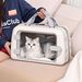 Dengyue Große Kapazität Träger Katze Hund Airline Box Handheld Schulter Crossbody Haustier Reisetasche_voghion.com