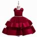 Vestito da principessa per mamma e bambini, gonna con fiocco e maniche, per bambine, costume da spettacolo_voghion.com