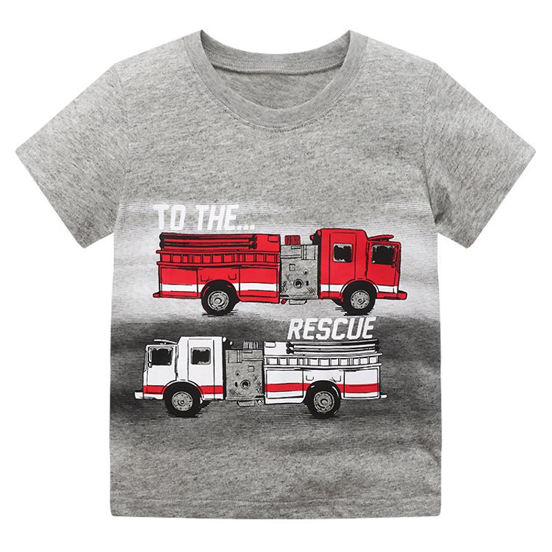 Mother & Kids Sports Boy T Shirt Short Sleeve Summer 2025 Children Cartoon Baby Cotton Top Summer Boy Top Short Sleeve_voghion.com