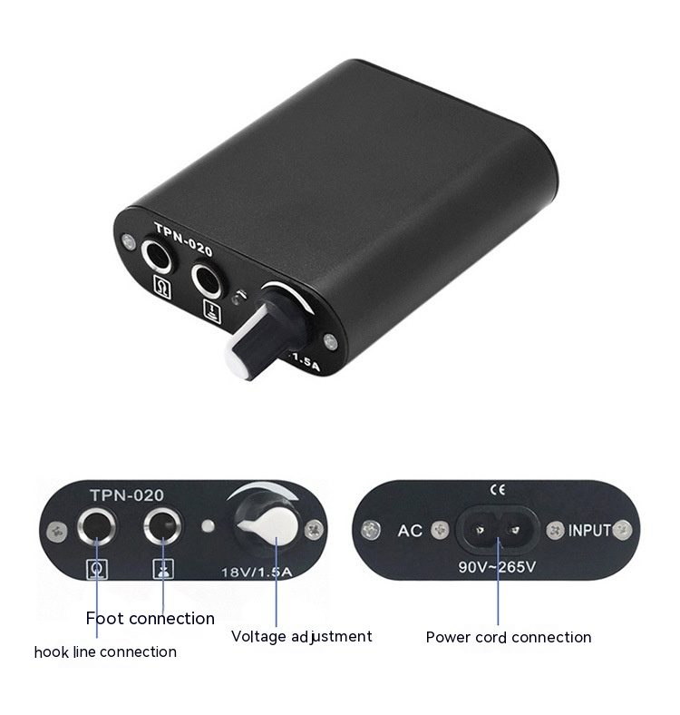 OL Black Box Single Hine # 8 Kit débutant Ou Liang Equipment Outils de tatouage_voghion.com