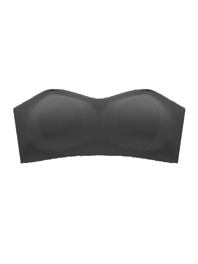 Lenjerie intimă fără bretele pentru femei, croială slim fit, cu crestături, antiderapante, invizibilă, cu piept mare, sutien cu cupe mici și nu goale, pentru vară_voghion.com