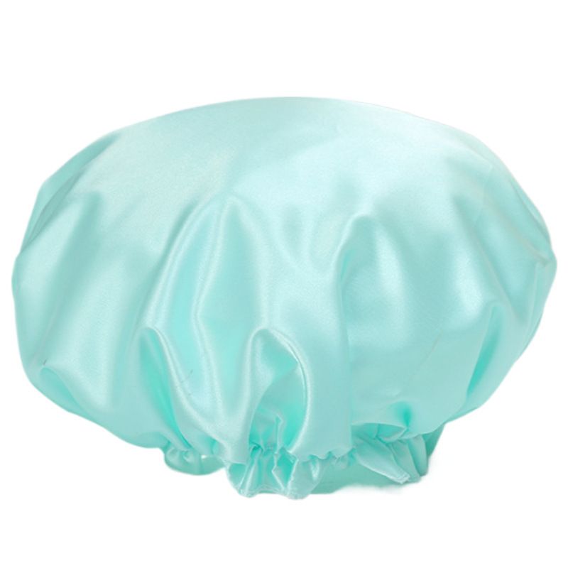 Bonnet de douche réutilisable pour femme - Protection capillaire imperméable double couche (conception extra couvrante, parfaite pour le bain, le lavage des cheveux et le spa)_voghion.com
