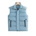 Parker Business-Daunenweste aus Baumwolle für Herren, Herbst/Winter, mit Reißverschluss und Stehkragen, warmes und vielseitiges Tanktop für den Arbeitsalltag_voghion.com