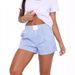 Damenbekleidung Frühling und Sommer Lazy Style Gestreifte Spleißen Weibliche Home Pyjamas Shorts_voghion.com