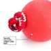 Robuster Trainingsball aus rotem Gummi für große Hunde_voghion.com